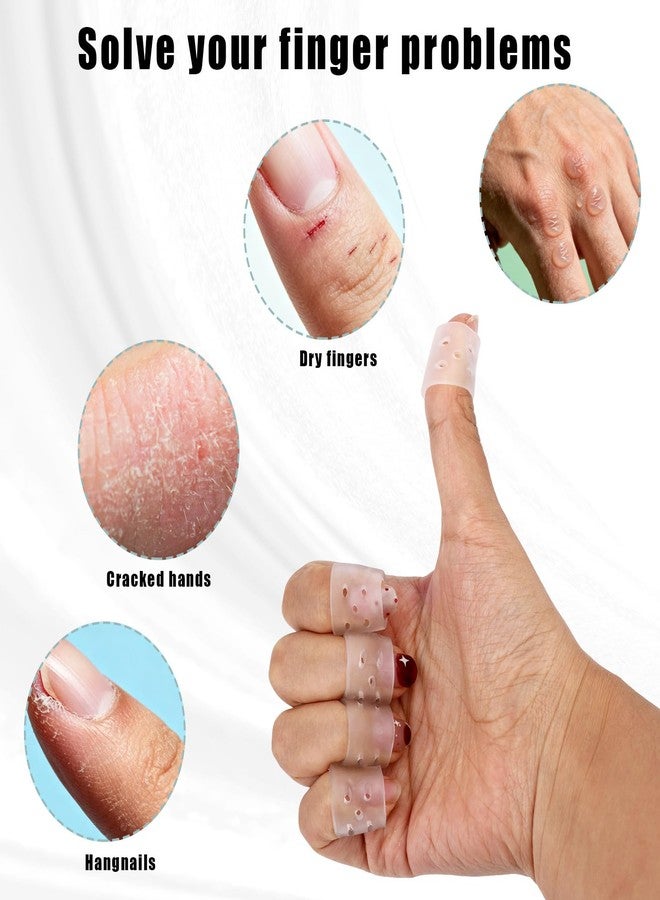 Fukaisu 10pcs Anti Skin Picking Finger Covers, Reusable Breathable Finger Protectors Skin Picking Prevention Gloves for Cracked Hands & Hangnails - Image 5